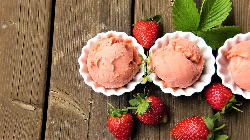 Saffron and Cardamom Ice Cream